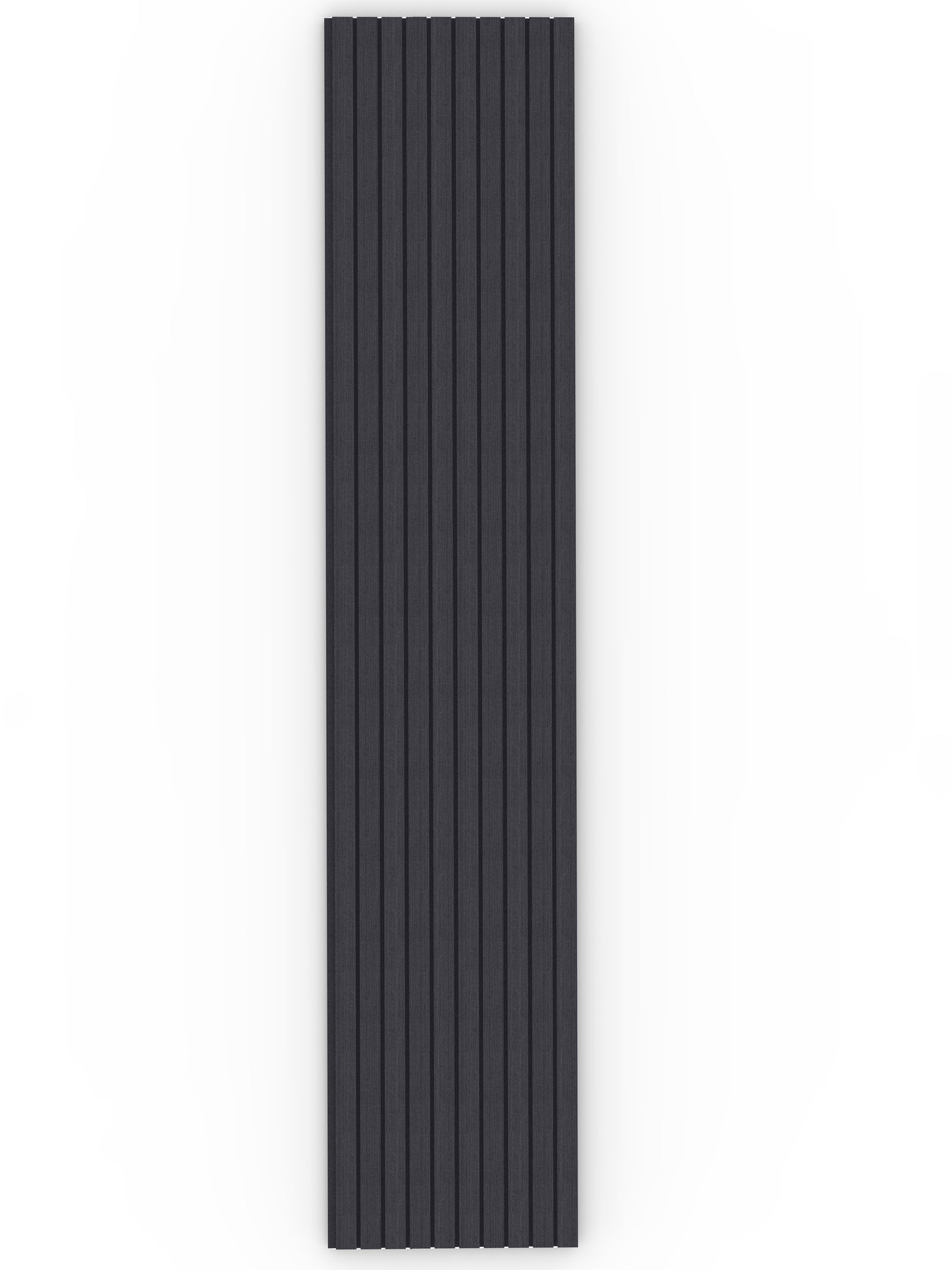 Black Acoustic Wood Wall Panel Wide Slat Series 2 - 240x60cm