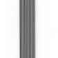 Grey Acoustic Wood Wall Panel Wide Slat Series 2 Sample - Tuda Grass