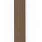 Smoked Oak Acoustic Wood Wall Panel Wide Slat Series 2 - 240x60cm
