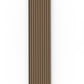 Smoked Oak Acoustic Wood Wall Panel Wide Slat Series 2 Sample - Tuda Grass