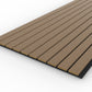 Smoked Oak Acoustic Wood Wall Panel Wide Slat Series 2 - 240x60cm