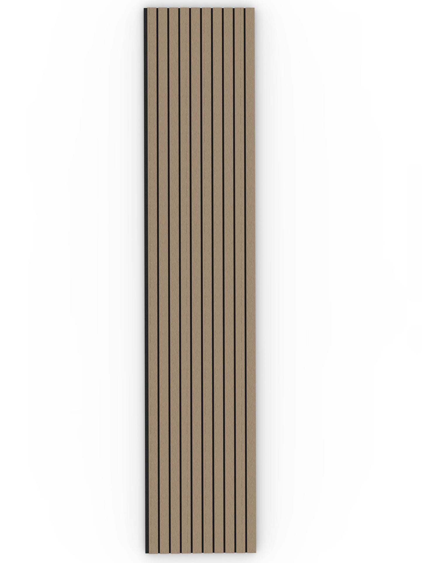 Walnut Acoustic Wood Wall Panel Wide Slat Series 2 Sample - Tuda Grass
