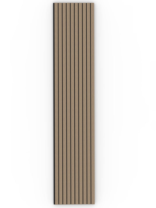 Walnut Acoustic Wood Wall Panel Wide Slat Series 2 Sample