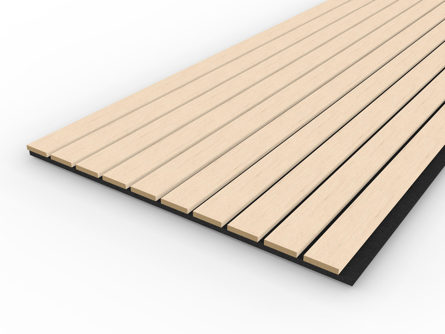 Washed Oak Acoustic Wood Wall Panel Wide Slat Series 2 - 240x60cm