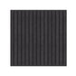 Black Acoustic Wood Wall Panel Tiles Series 1 - 60x60cm (4 Pack) - Tuda Grass