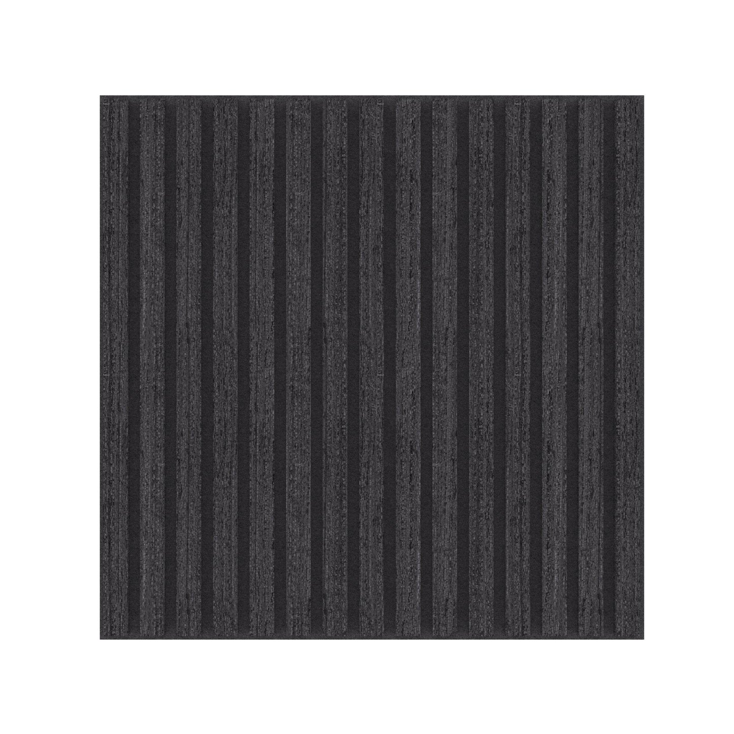 Black Acoustic Wood Wall Panel Tiles Series 1 - 60x60cm (4 Pack) - Tuda Grass