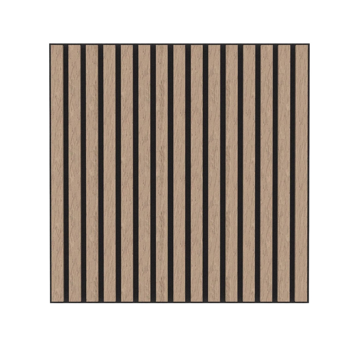 Smoked Oak Acoustic Wood Wall Panel Tiles Series 1 - 60x60cm (4 Pack) - Tuda Grass