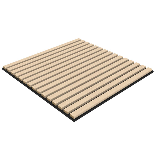 Washed Oak Acoustic Wood Wall Panel Tiles Series 1 - 60x60cm (4 Pack) - Tuda Grass