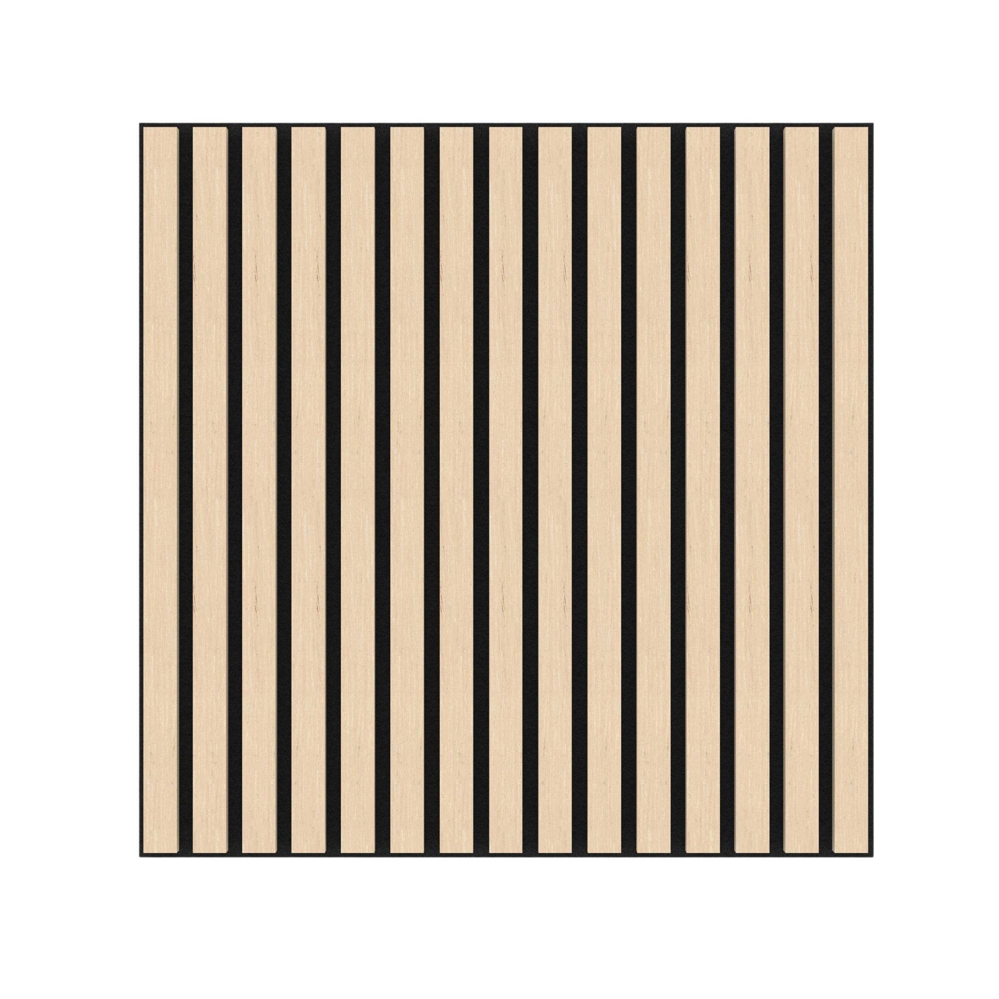 Washed Oak Acoustic Wood Wall Panel Tiles Series 1 - 60x60cm (4 Pack) - Tuda Grass