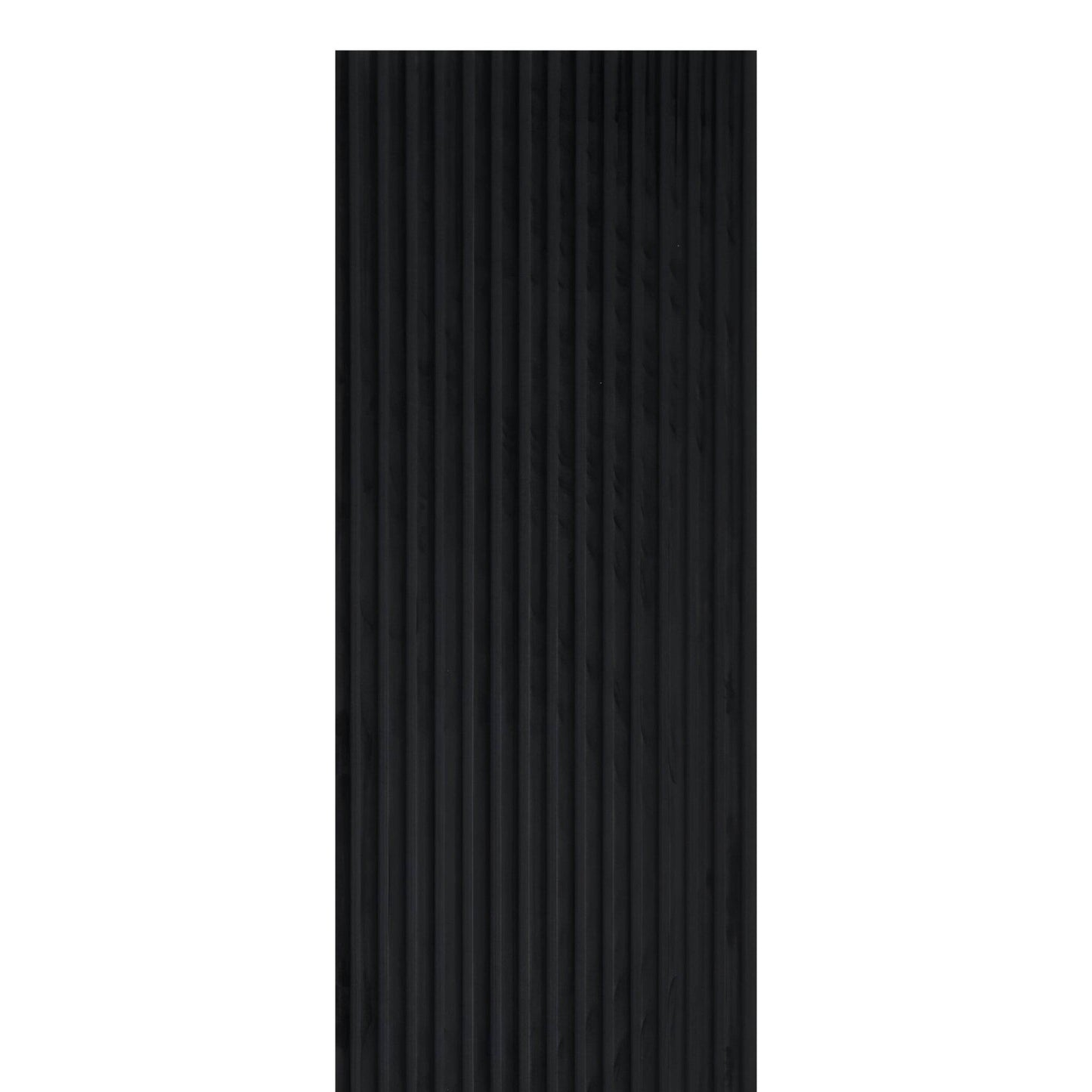 Black Velour Acoustic Panel Curved Slat - 240x60cm - Tuda Grass