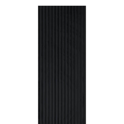 Black Velour Acoustic Panel Curved Slat - 240x60cm - Tuda Grass