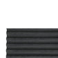 Black Velour Acoustic Panel Curved Slat - 240x60cm - Tuda Grass