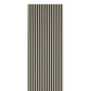 Cream Velour Acoustic Panel Curved Slat Sample - Tuda Grass