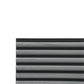 Dark Grey Velour Acoustic Panel Curved Slat Sample - Tuda Grass