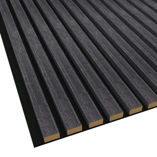 Black Acoustic Wood Wall Panel Series 1 Sample