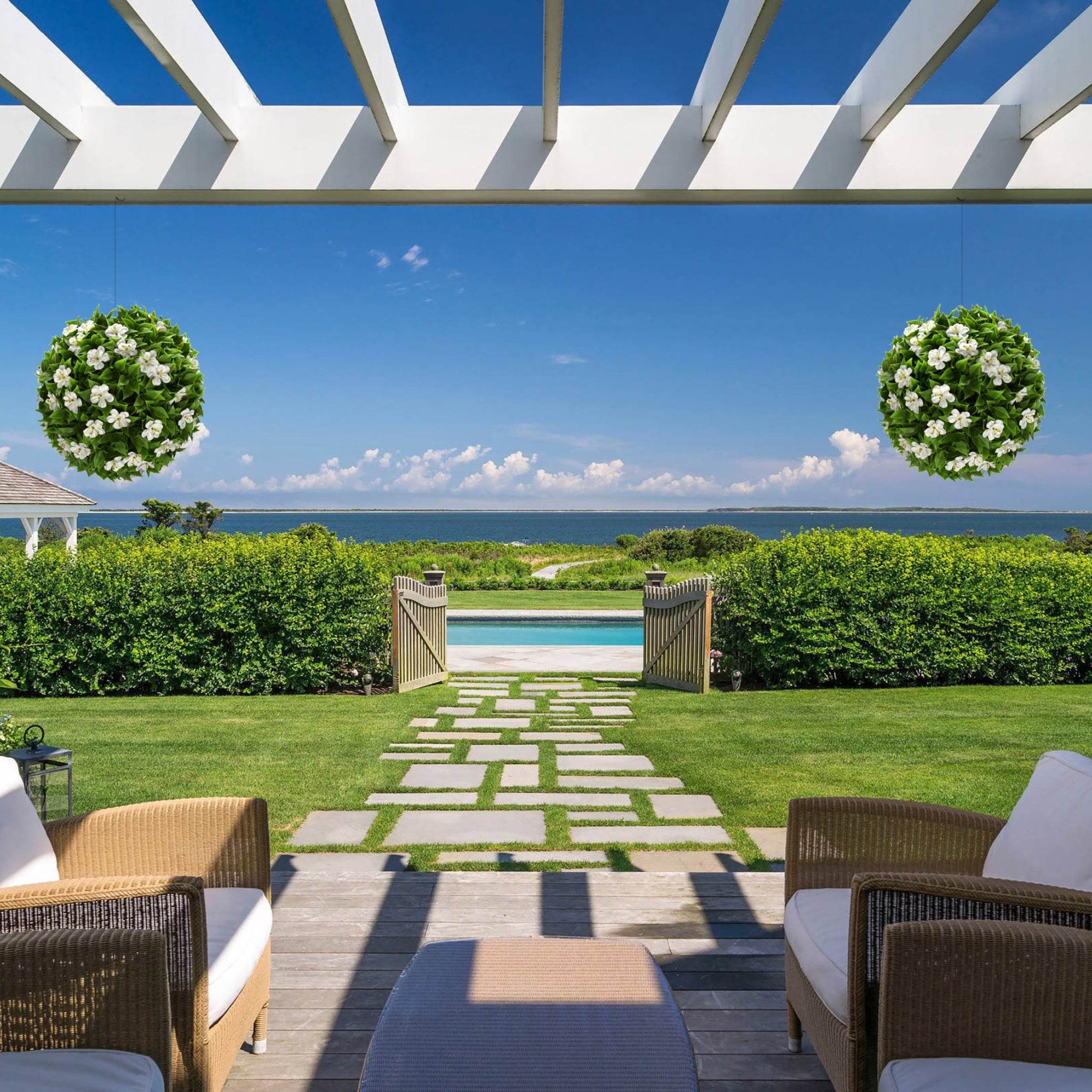 Bougainvillea & Sakura Topiary Balls | Fast UK Delivery – Tuda Grass