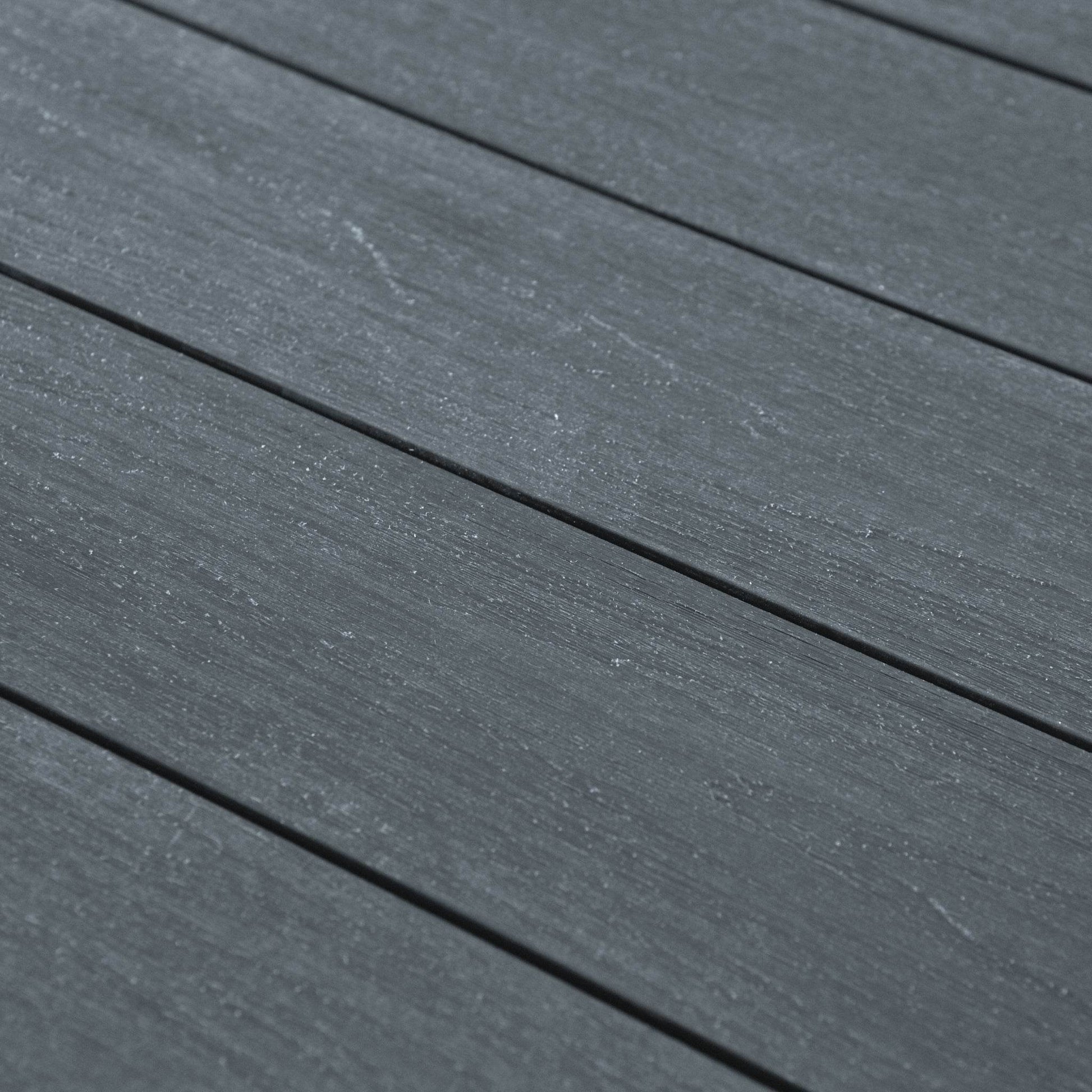 Co-Extrusion Duo Composite Decking Board 3.66m - Light Grey/Anthracite - Tuda Grass