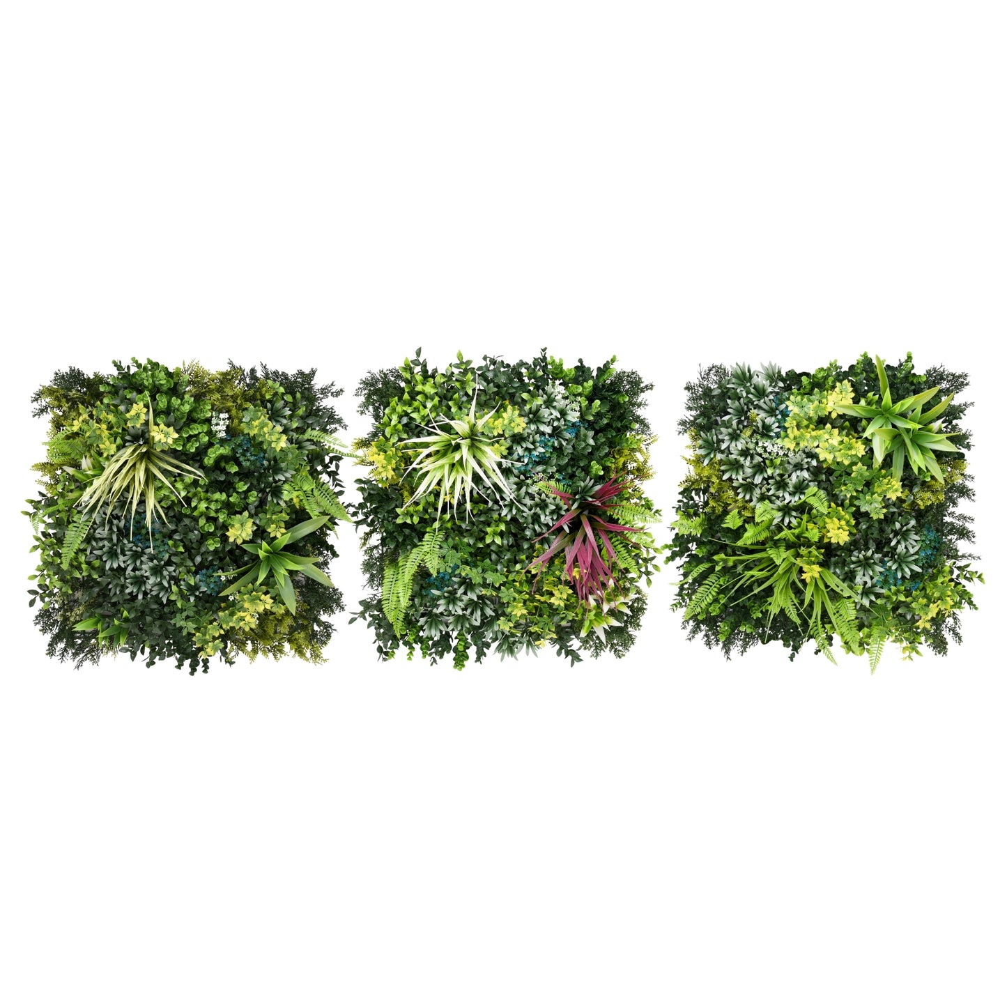 Emerald Sanctuary - Artificial Living Wall 1m x 1m - Pack of 3