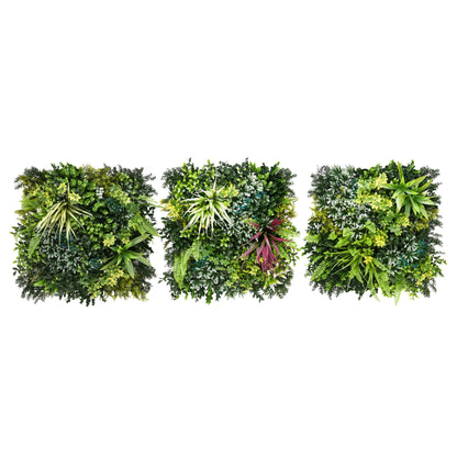 Emerald Sanctuary - Artificial Living Wall 1m x 1m - Pack of 3