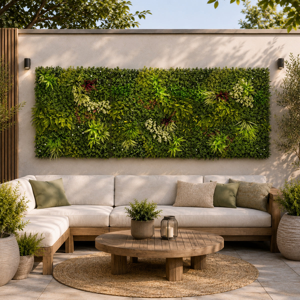 Enchanted Eden - Artificial Living Wall 1m x 1m - Pack of 3