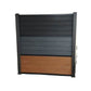 Complete Woodgrain Composite Fence Panel - 6ft High - Tuda Grass