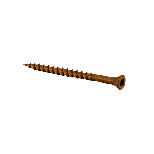 100x  Colour Coded Golden Oak Screws