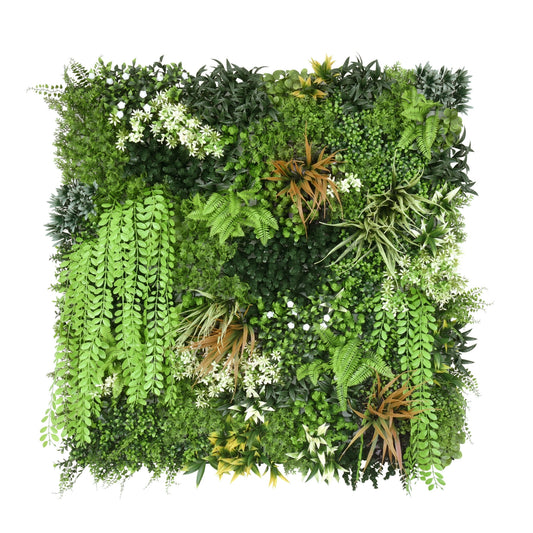 Midsummer Cascade Artificial Living Wall - 1m x 1m