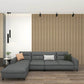 Oak Acoustic Wood Wall Panel Thin Slat Series 1 - 240/300x60cm - Tuda Grass