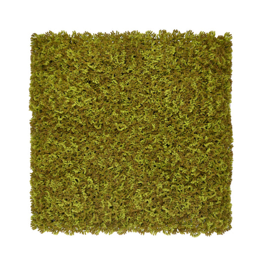 Moss/Olive Green Artificial Moss Living Wall Panel - 100x100cm