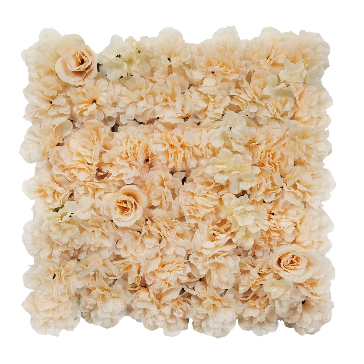 Artificial Flower Living Wall - Peach - Tuda Grass