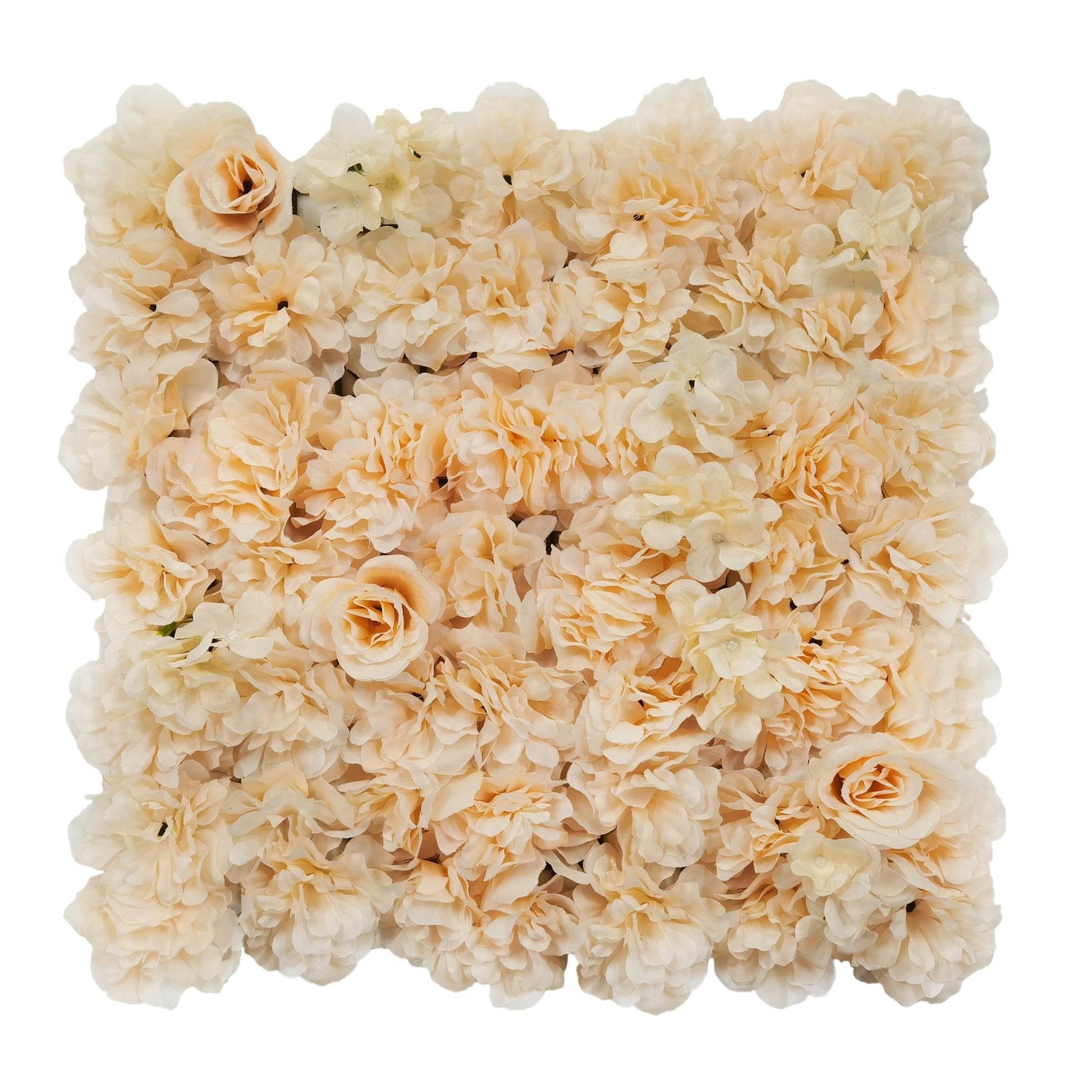 Artificial Flower Living Wall - Peach - Tuda Grass