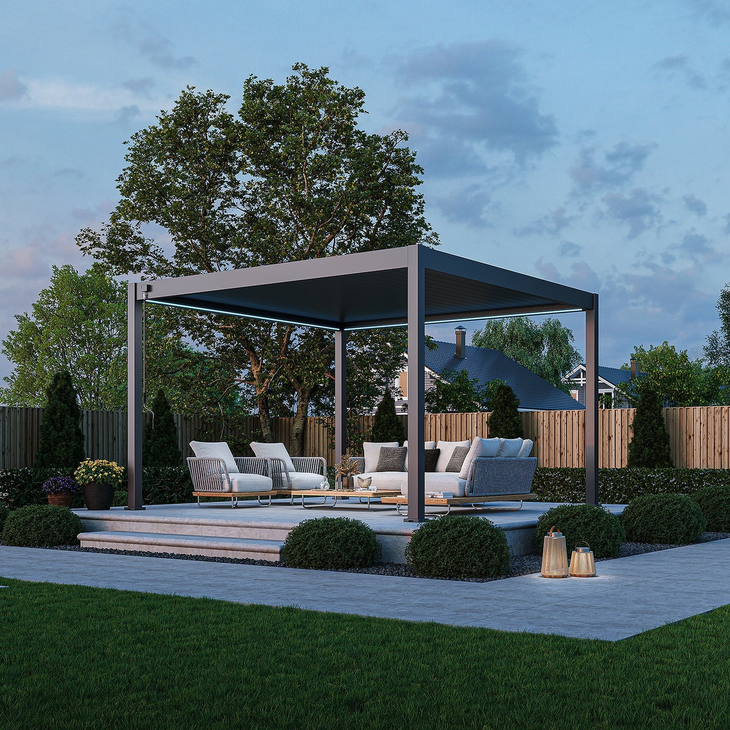 Tuda Aluminium Pergola 4m x 4m