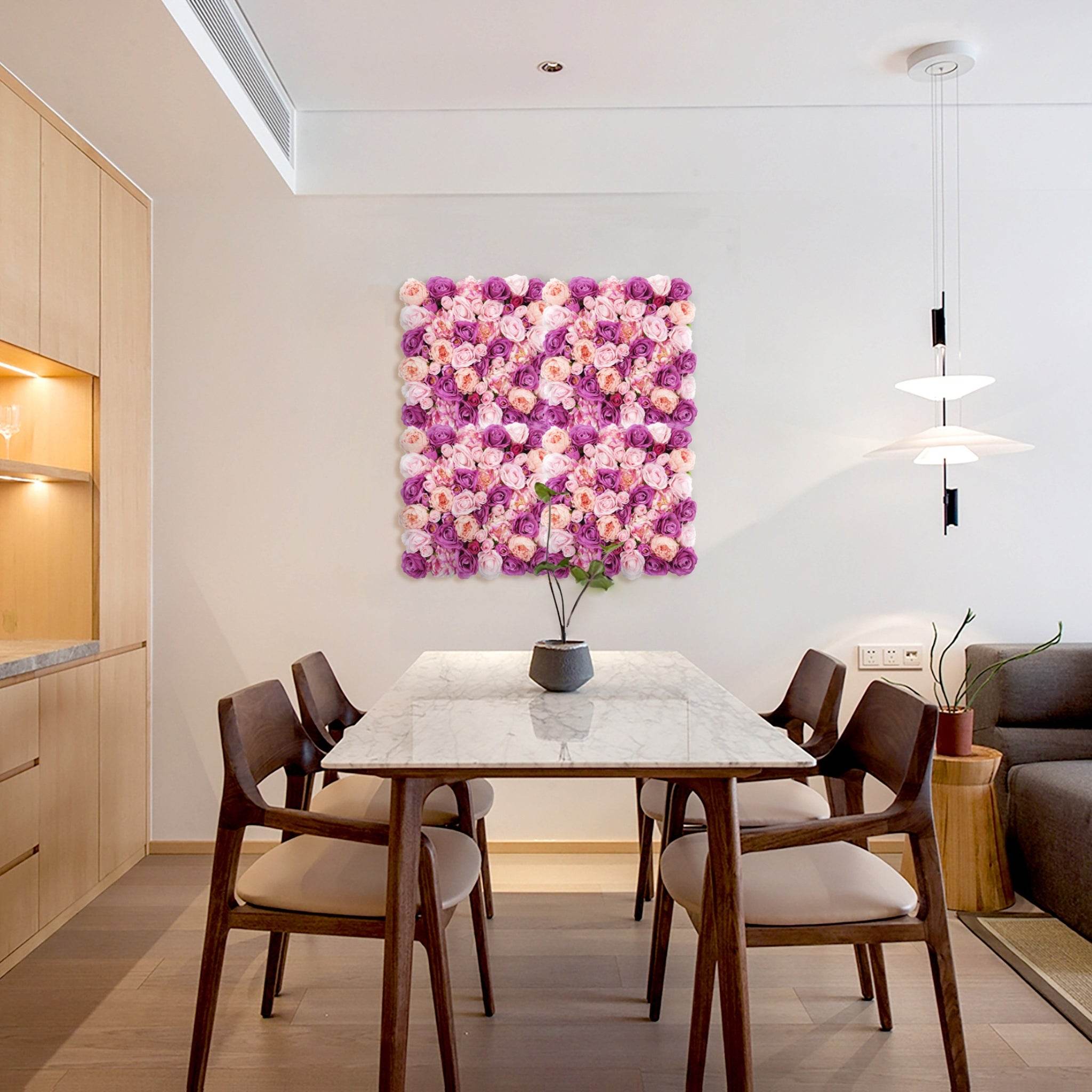 Artificial Flower Wall - Pink Shades | Competitive Trade Prices – Tuda ...