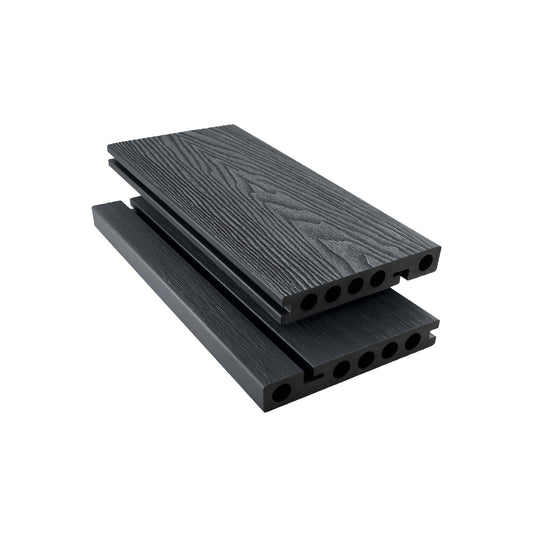 Premium Co-Extrusion Woodgrain Bullnose Boards 3.6m - Grey Ash