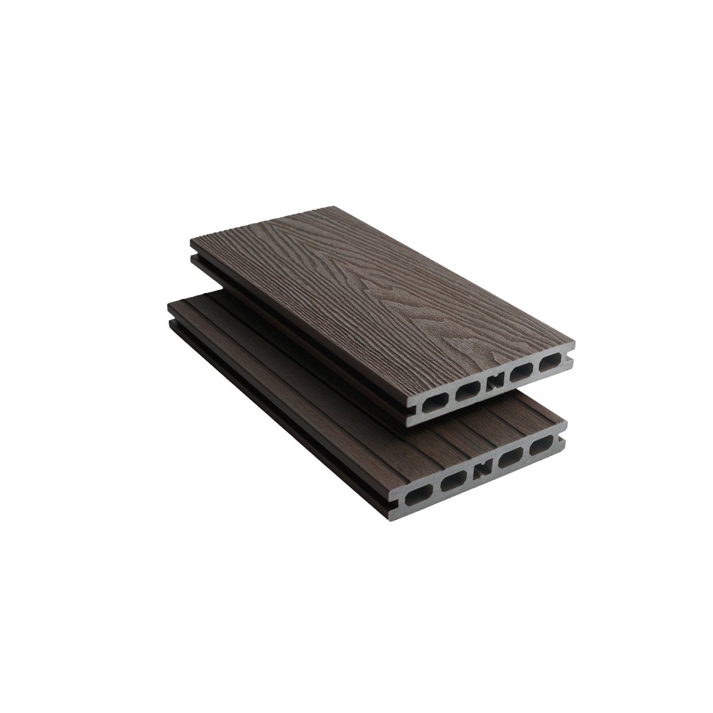 Premium Co-Extrusion Woodgrain Decking Board 4.8m - Walnut