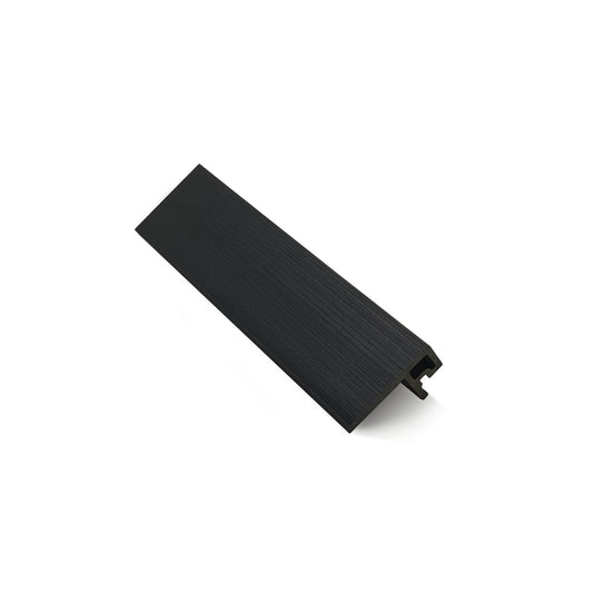 Black Composite Slatted Cladding F Trim - Tuda Grass