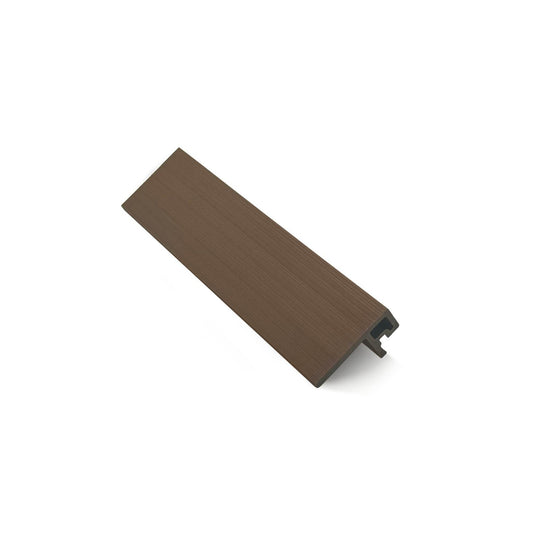 Golden Oak Composite Slatted Cladding F Trim - Tuda Grass