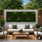 Scarlet Bloom Artificial Living Wall - 1m x 1m