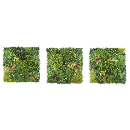 Serene Oasis - Artificial Living Wall 1m x 1m - Pack of 3