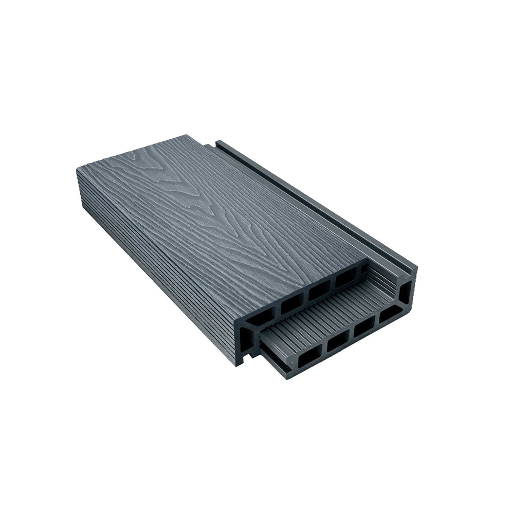 Silver Woodgrain Step Edge 3.6m | Tuda Grass