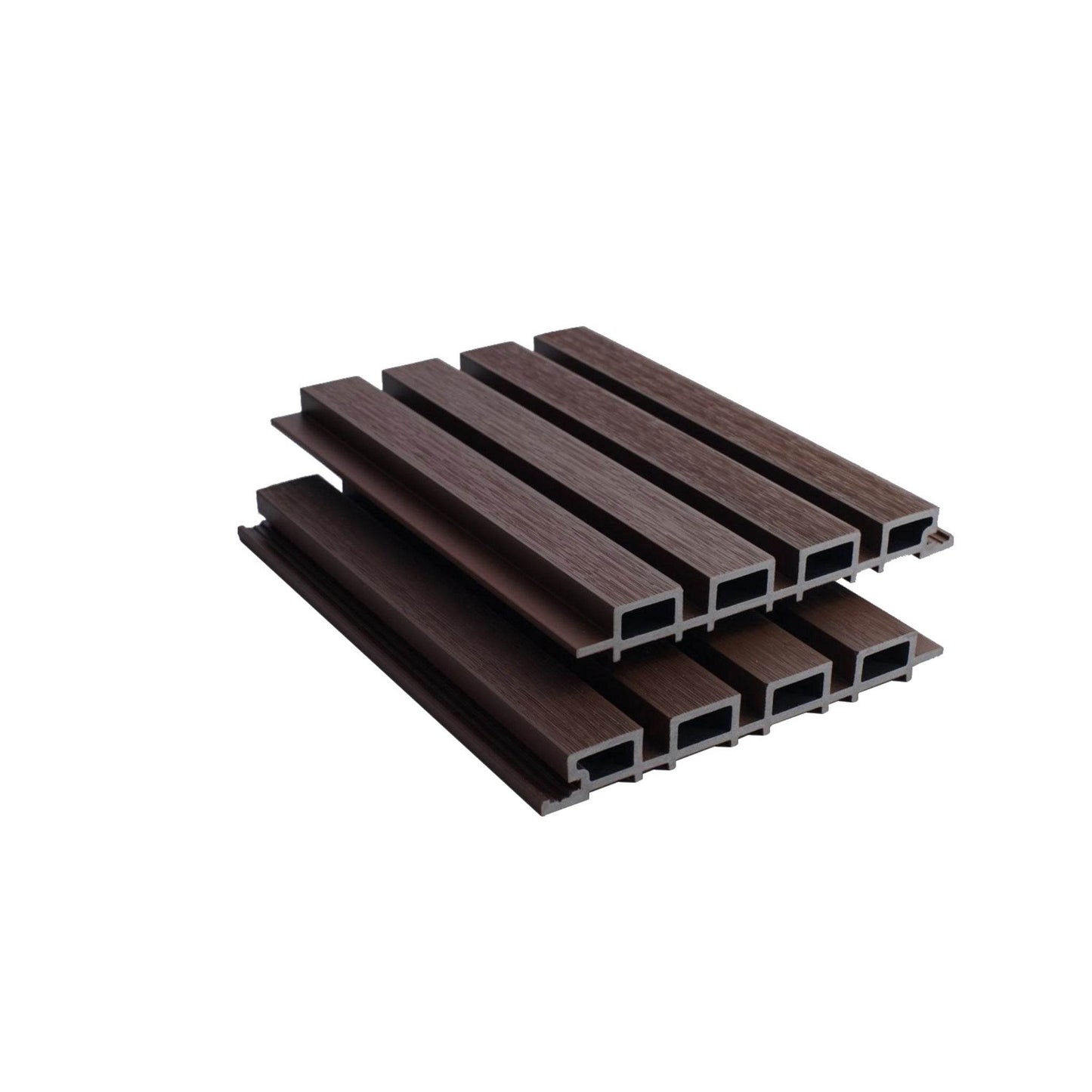 Composite Slatted Cladding Red Brown - Series 1 - Tuda Grass