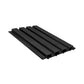 Composite Slatted Cladding Black Sample - Woodgrain Finish