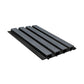 Composite Slatted Cladding Grey/Black Sample - Woodgrain Finish