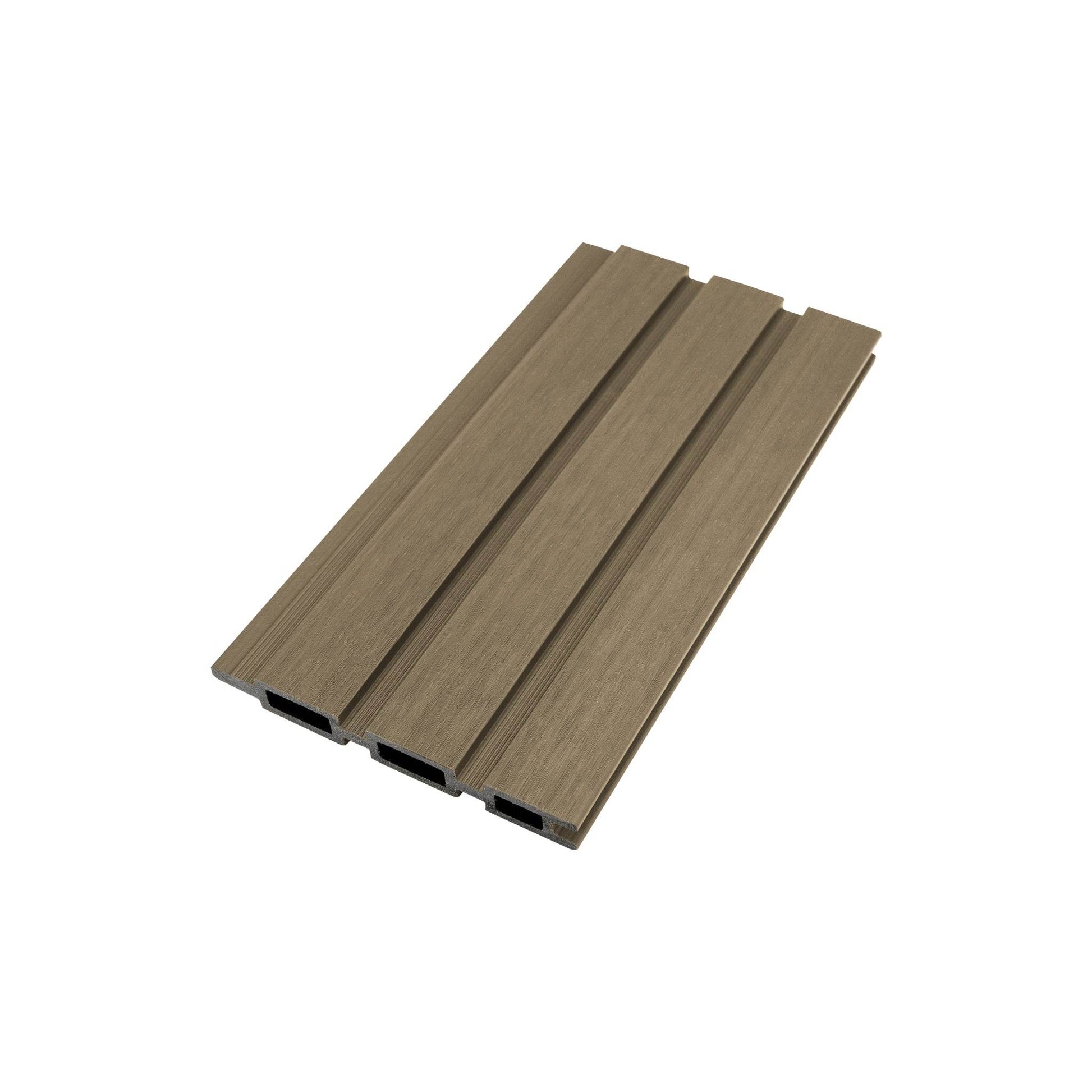 Co-Extrusion Composite Complete Slatted Fencing Kit 16cmx1.83m - 6FT HIGH - Tuda Grass