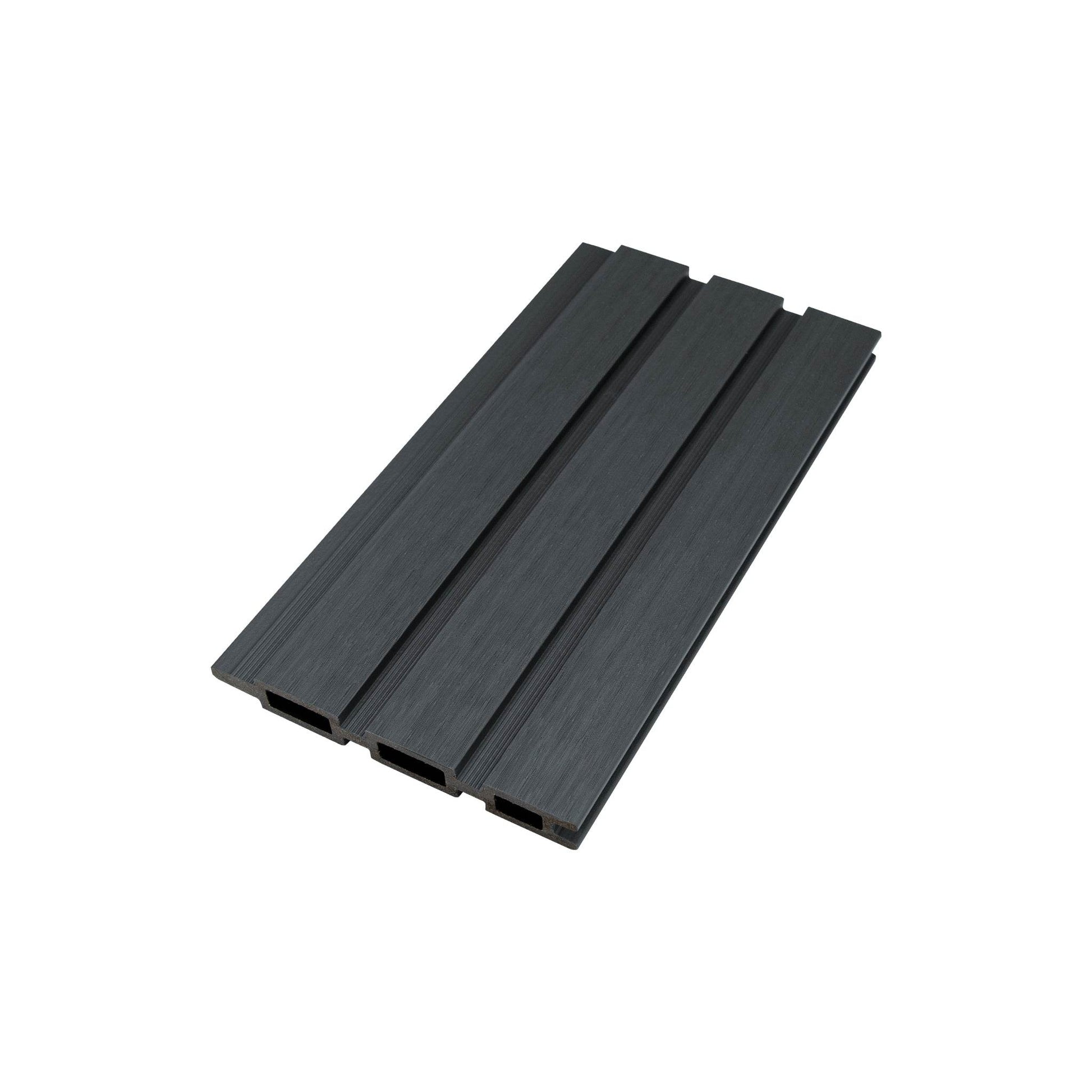 Co-Extrusion Composite Complete Slatted Fencing Kit 16cmx1.83m - 6FT HIGH - Tuda Grass