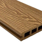 Teak Woodgrain Composite Decking Sample - Tuda Grass