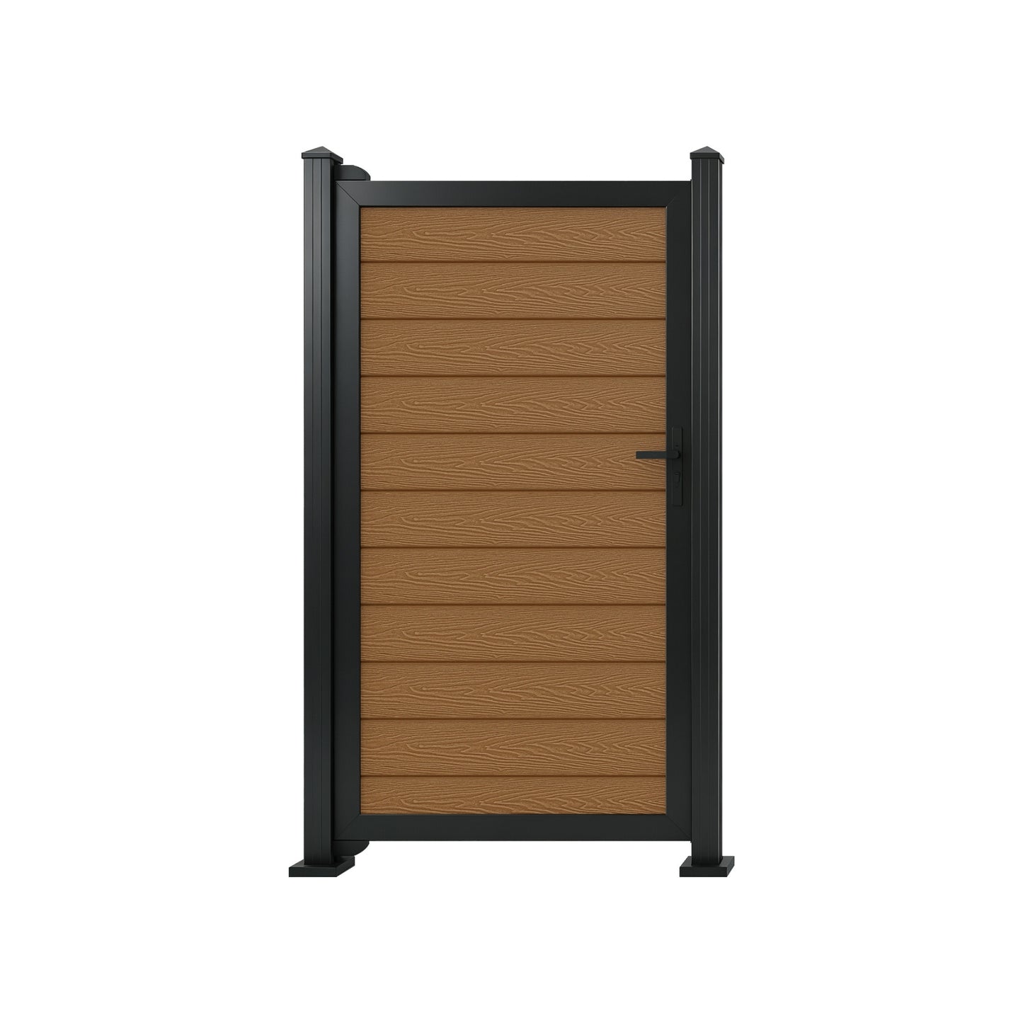 Teak Woodgrain Composite Fence Standard Gate Kit | 950 x 1753mm