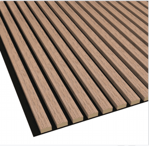Walnut Acoustic Wood Wall Panel Series 1 Sample - Tuda Grass