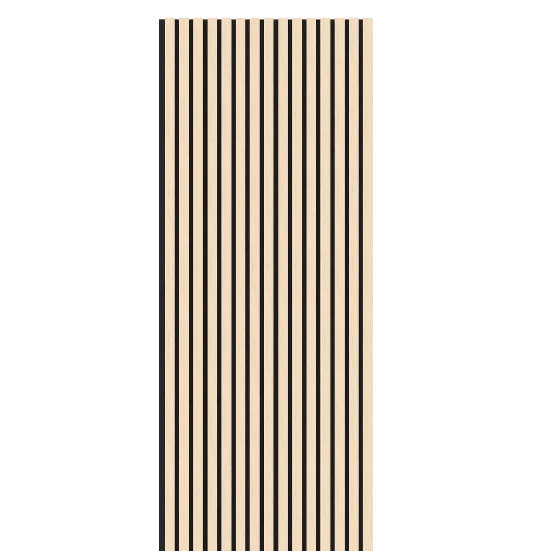 Washed Oak Acoustic Wood Wall Panel Thin Slat Series 1 - 240/300x60cm - Tuda Grass