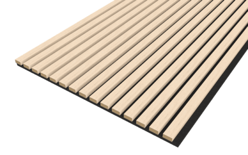 Washed Oak Acoustic Wood Wall Panel Series 1 Sample - Tuda Grass